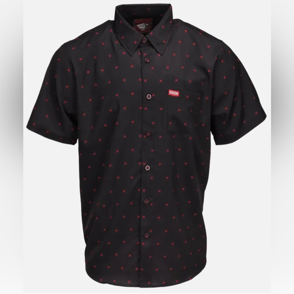 Dixxon “The Finney” men’s size XL short sleeve Party Shirt. READ DESCRIPTION